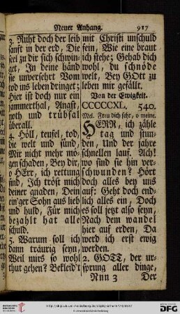 Von der Ewigkeit