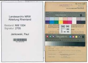 Entnazifizierung Paul Jankowski , geb. 19.11.1890 (Arbeiter)