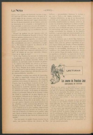 Lecturas - Los amores de Francisco José : Emperador de Austria