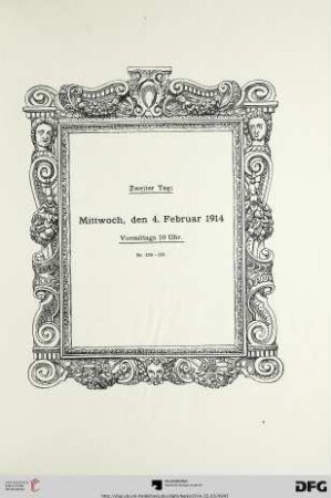 Zweiter Tag: Mittwoch, den 4. Februar 1914. Vormittags 10 Uhr. (Nr. 229-358)