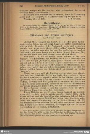 Eikonogen und Bromsilber-Papier
