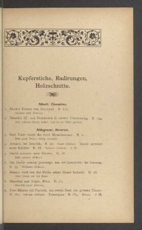 Kupferstiche, Radirungen, Holzschnitte