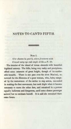 Notes to Canto Fifth