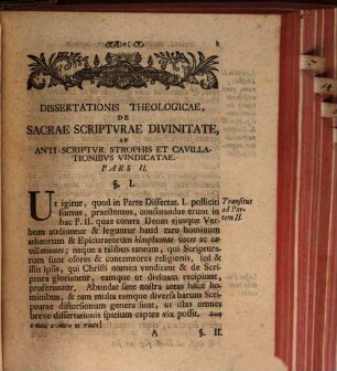 Disputationum theol. de divinitate sacrae Scripturae, a variis atheorum ... strophis ac cavillationibus vindicata, Pars 2