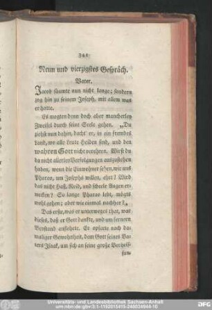 Neun und vierzigstes Gespräch.