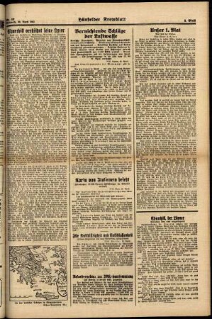Zweite Ausgabe vom Mittwoch, den 30. April 1941.