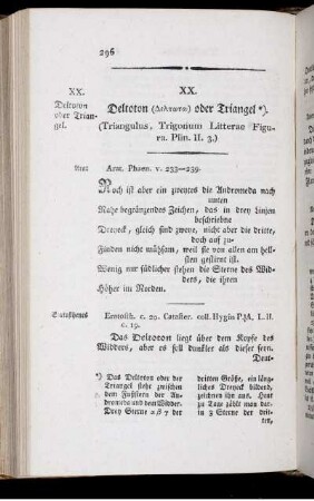 XX. Deltoton oder Triangel.