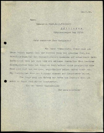 DAI Athen an H. Thiersch