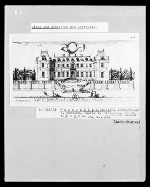 Versailles: Erster Zustand der Gartenfront