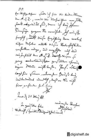 1: Brief von Gottlieb Hufeland an Johann Wilhelm Ludwig Gleim