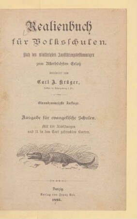 Realienbuch für Volksschulen