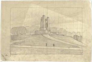 Pfann, Paul; Hamburg; Bismarck-Denkmal - Perspektive