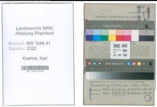 Entnazifizierung Karl Koehne , geb. 28.04.1897 (Polizist)