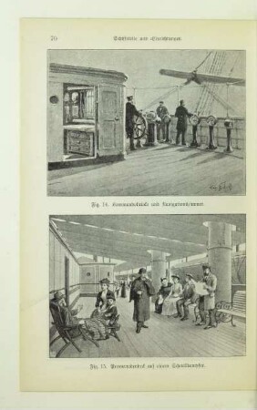 Kommandobrücke und Navigationszimmer