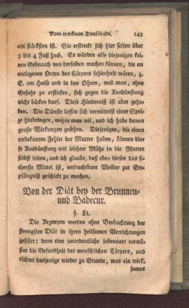 Von der Diät bey der Brunnen- und Badecur