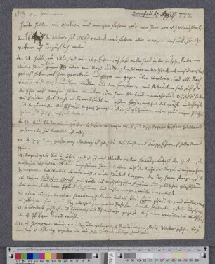 Brief an Johann Georg Hamann