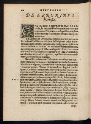 De Erroribus Ecclesiae.