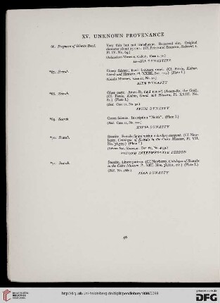 XV: Unknown Provenance