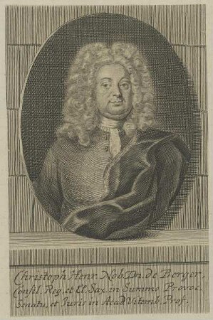Bildnis des Christoph Henr. Nob. Dn. de Berger