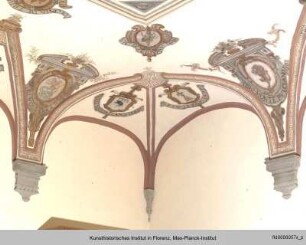 Allegorie der Florentia mit Wappen der florentinischen Vikariate