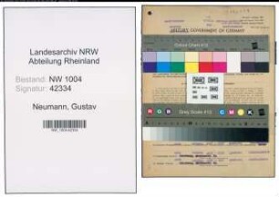 Entnazifizierung Gustav Neumann , geb. 01.01.1917 (Angestellter)