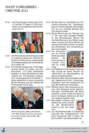 Stadt Schramberg – Chronik 2011.
