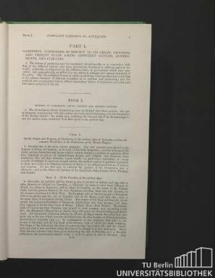 Book I. History of gardening among ancient and modern nations.