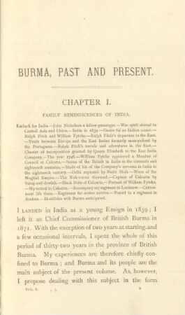 Chapter I. Family reminiscences of India
