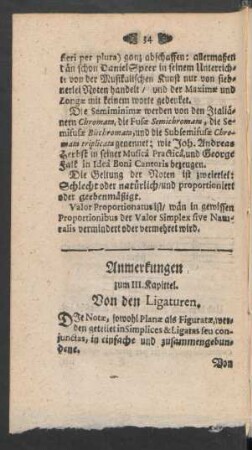 Anmerkungen zum III. Kapittel. Von den Ligaturen