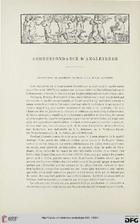 3. Pér. 13.1895: Exposition de maîtres anciens à la Royal Academy, [1] : correspondance d'Angleterre
