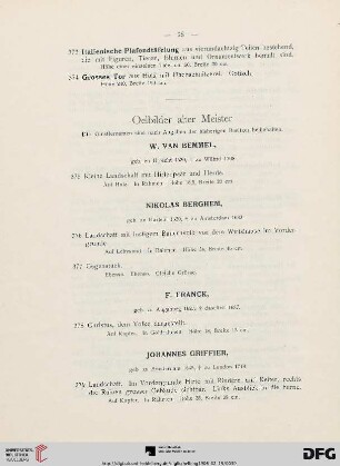 Oelbilder alter Meister (Nr. 375-437)