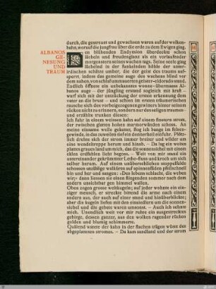Albanos Genesung und Traum