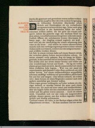 Albanos Genesung und Traum