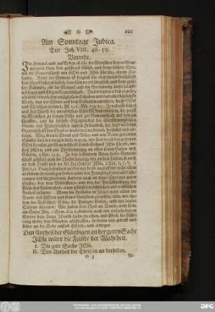 Am Sonntage Judica. Text Joh. VIII, 46 - 59.