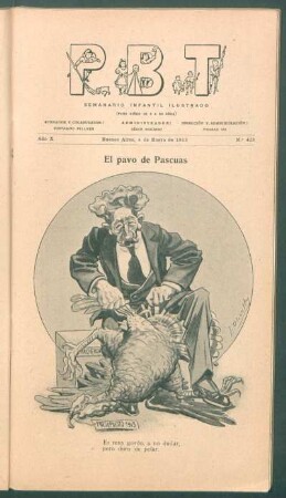 El pavo de pascuas - [Caricatura]