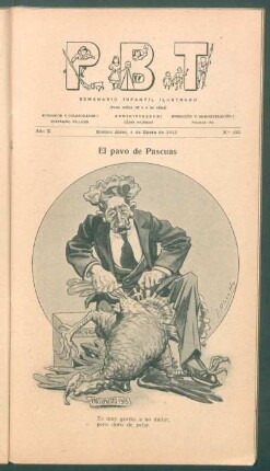 El pavo de pascuas - [Caricatura]