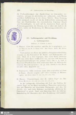 2 C. Lufttemperatur und Strahlung