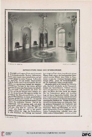 Betrachtung über das Speisezimmer