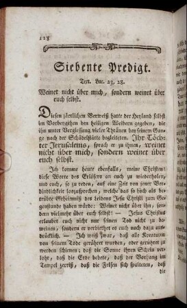 Siebente Predigt.
