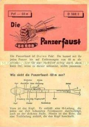 Anleitung zur Bedienung einer Panzerfaust