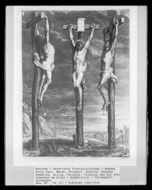 Christus und die zwei Schächer am Kreuz