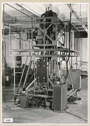 Hochtemperatur-Ofen 1600°C, Gesamtansicht; Foto, 1953