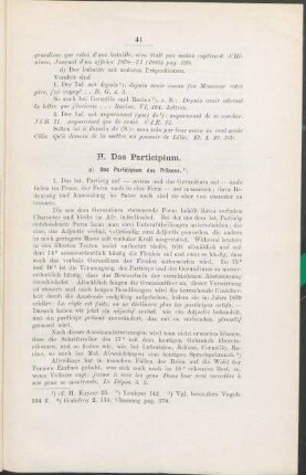 H. Das Participium.