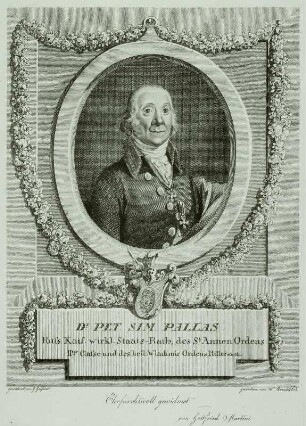 Bildnis des Astronomen und Naturforschers Peter Simon Pallas