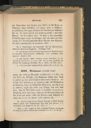 3127. Reimarus (Heinrich Ernst)