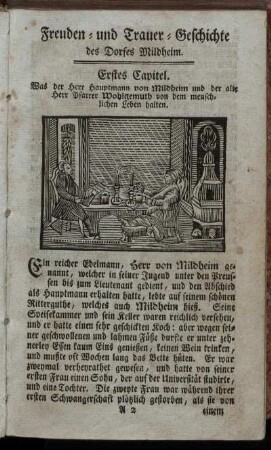 Erstes Capitel. - Achtes Capitel.