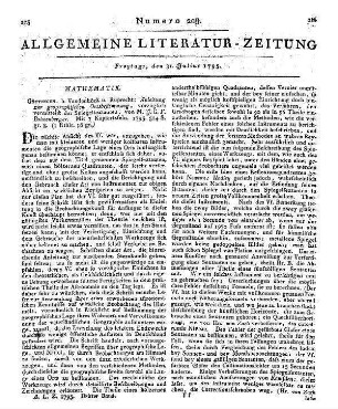 Bohnenberger, J. G. F.: Anleitung zur geographischen Ortsbestimmung vorzüglich vermittelst des Spiegelsextanten. Göttingen: Vandenhoeck & Ruprecht 1795