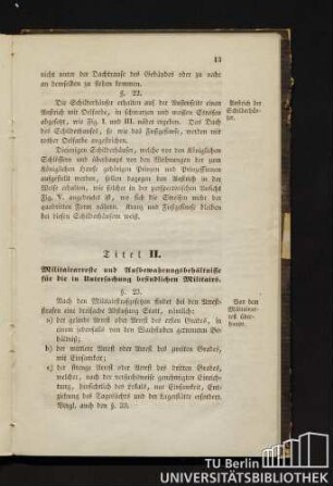 §. 22. Anstrich der Schilderhäuser