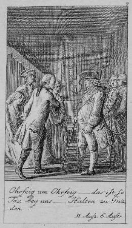 Illustration zu Schillers "Kabale und Liebe", Blatt 7 (2. Akt, 6. Szene)