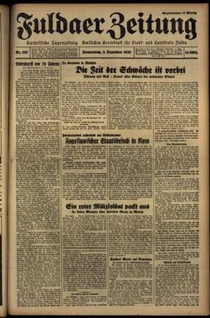 Ausgabe vom Donnerstag, den 02. Dezember 1937.